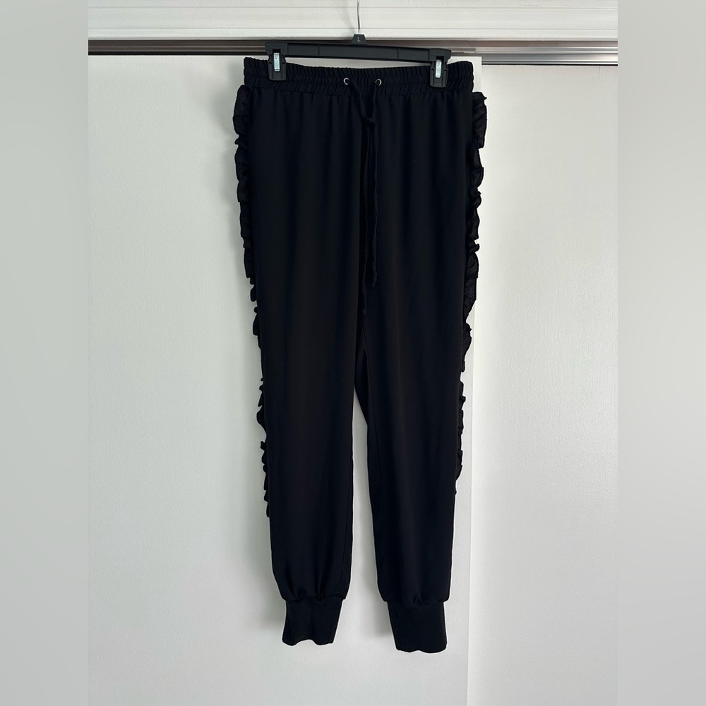 RACHEL Rachel Roy Black Jogger Pants
